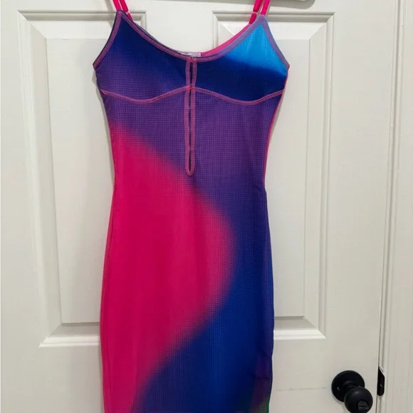 Urban Outfitters Pink and Blue Mini Dress like a New Size is M - Picture 2 of 2